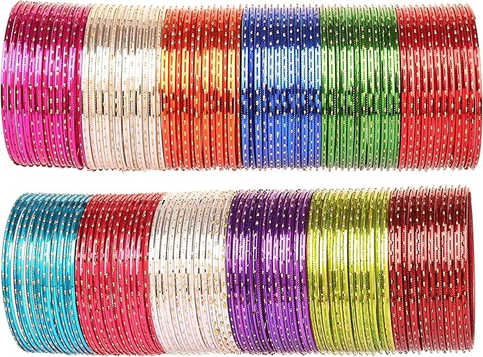 Metal Glass Bangles