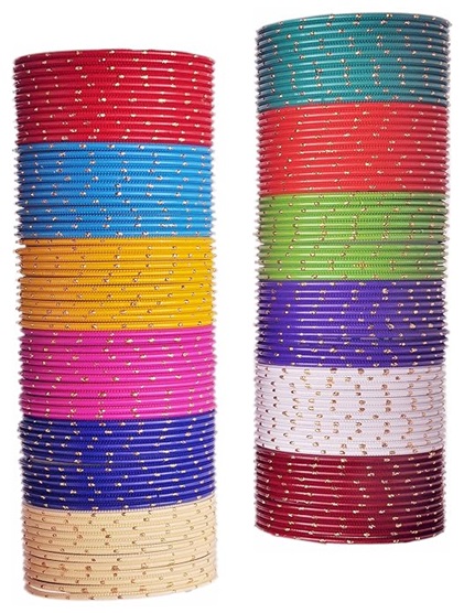 Metal Glass Bangles