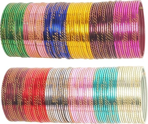 Metal Glass Bangles