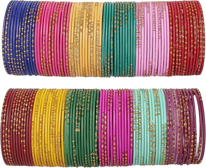 Metal Glass Bangles