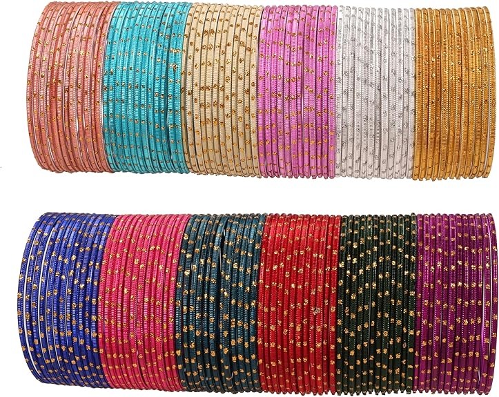 Metal Glass Bangles