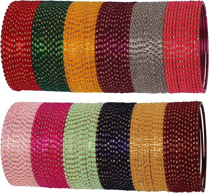 Metal Glass Bangles