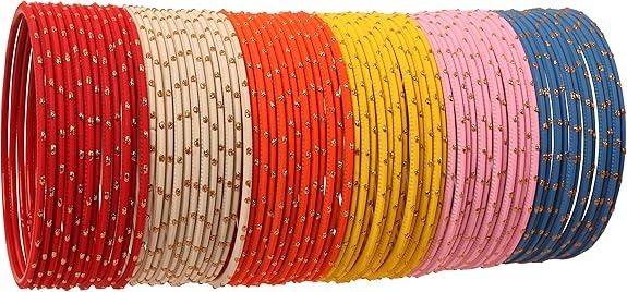 Metal Glass Bangles