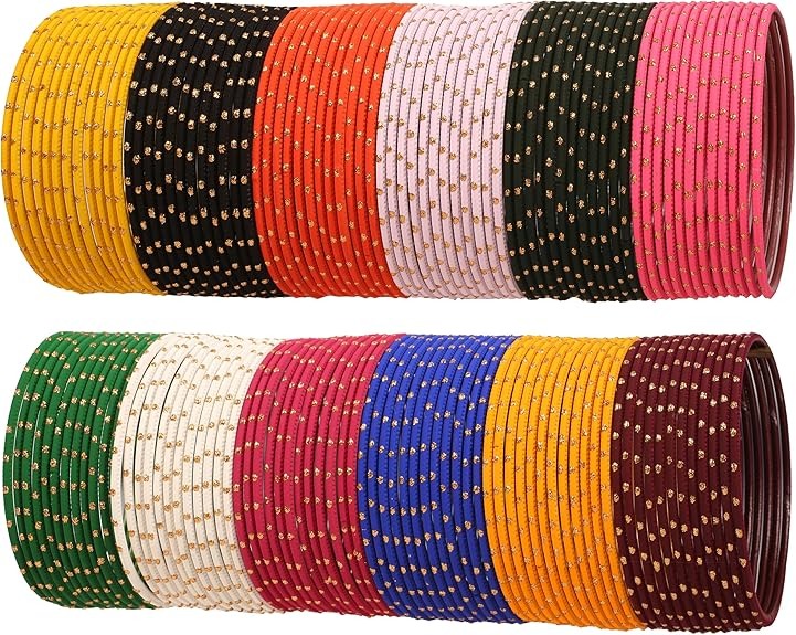 Metal Glass Bangles