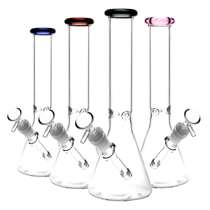 8" and 10"  Beaker Thickness: 4mm, 3Pc Color Rim